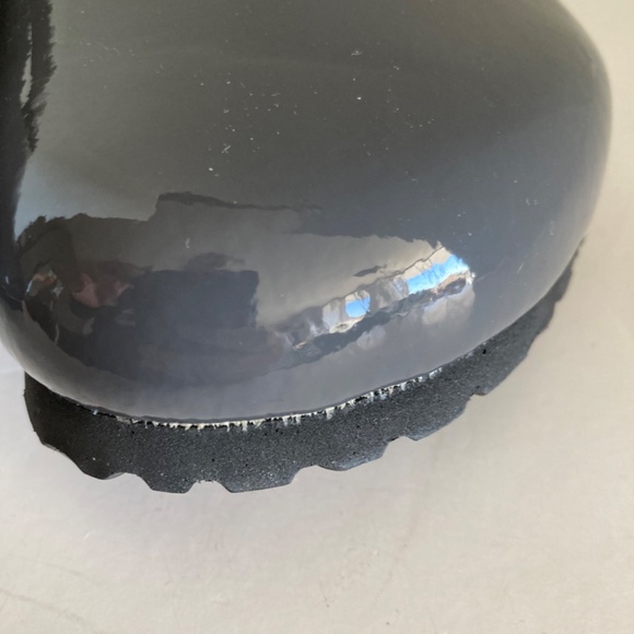 Birkenstock Boston Clogs EU41 Gray Patent Leather Cork Footbed Slip-On Germany - Picture 16 of 16